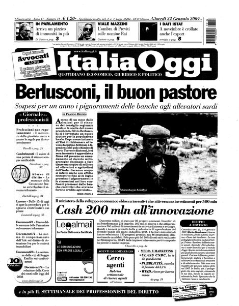 Italia oggi : quotidiano di economia finanza e politica